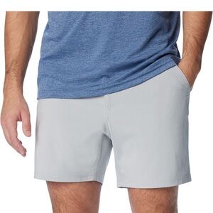 NWT PFG Columbia Men's Light Gray Uncharted Shorts Sz XXL $55
